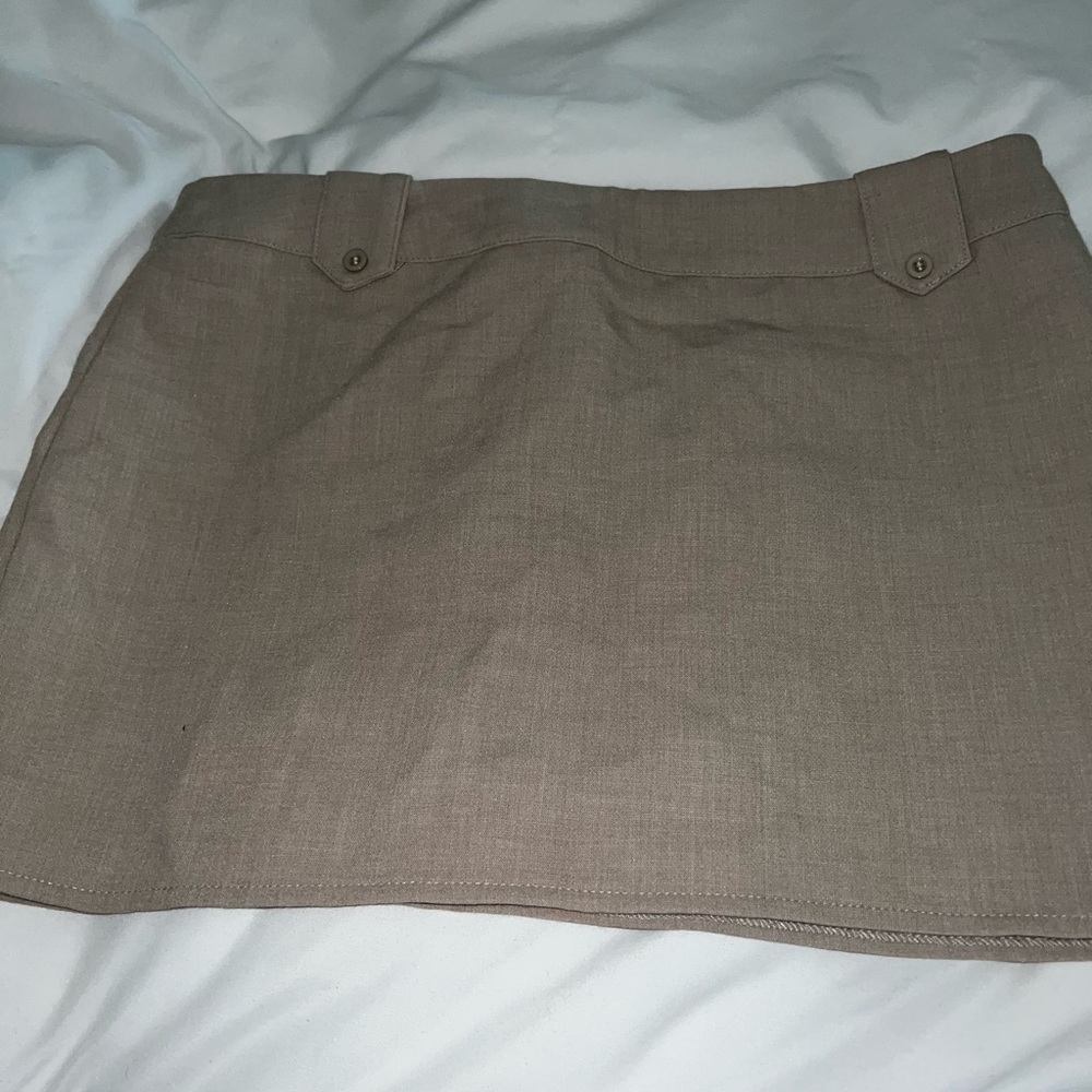 Tan Mini Skirt